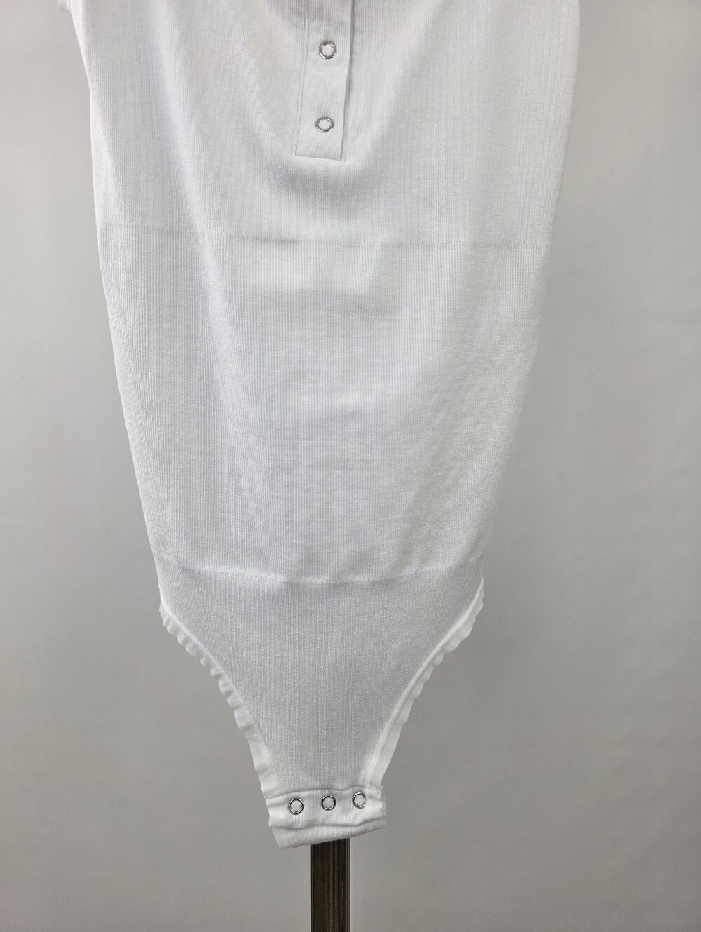 Popilush Women's White Button Front Shapewear Tummy Control Bodysuit Size XS/S - Picture 9 of 11